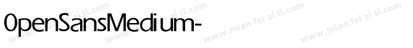 0penSans Medium字体转换